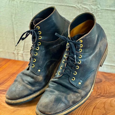 Iron Boots Type 1 in Maryam Black Hand-Dyed Horsehide