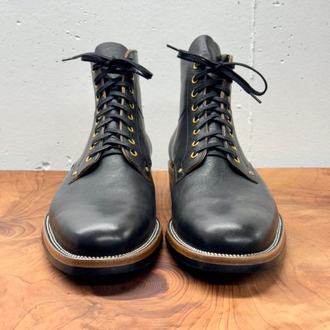 Iron Boots Type 1 in Maryam Black Hand-Dyed Horsehide