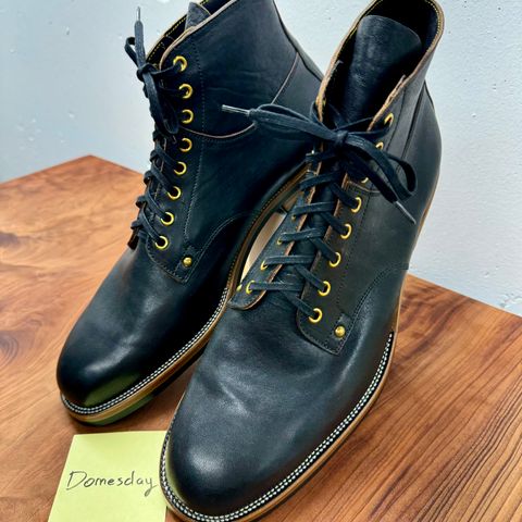 Iron Boots Type 1 in Maryam Black Hand-Dyed Horsehide