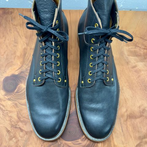 Iron Boots Type 1 in Maryam Black Hand-Dyed Horsehide
