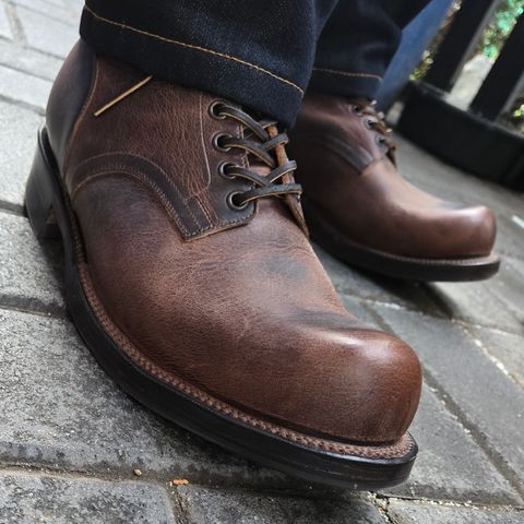 Viberg Service Boot in Horween Rowdy Dachshund