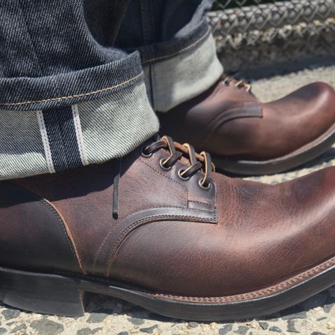 Viberg Service Boot in Horween Rowdy Dachshund