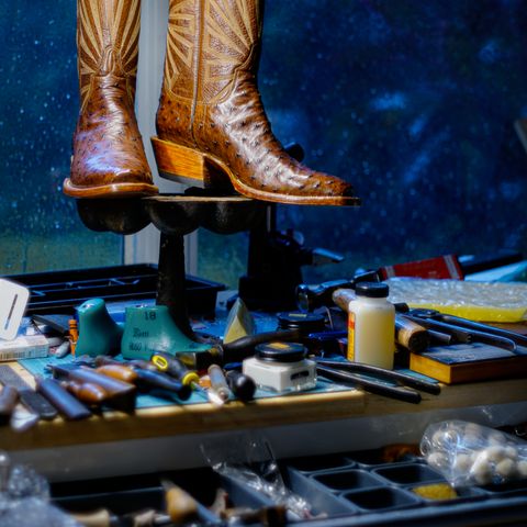 DIY Cowboy Boot in Kango Tobac Ostrich