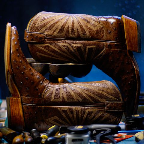 DIY Cowboy Boot in Kango Tobac Ostrich