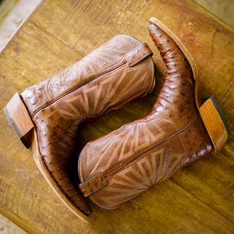 DIY Cowboy Boot in Kango Tobac Ostrich