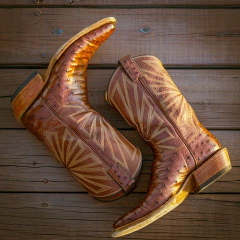 DIY Cowboy Boot in Kango Tobac Ostrich