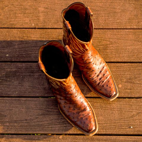 DIY Cowboy Boot in Kango Tobac Ostrich
