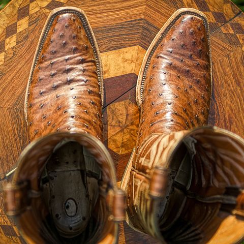 DIY Cowboy Boot in Kango Tobac Ostrich