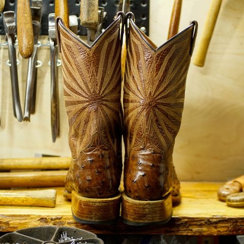 DIY Cowboy Boot in Kango Tobac Ostrich