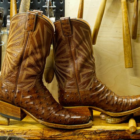 DIY Cowboy Boot in Kango Tobac Ostrich