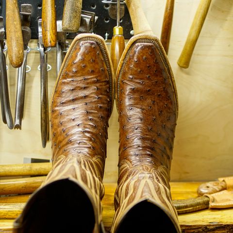 DIY Cowboy Boot in Kango Tobac Ostrich