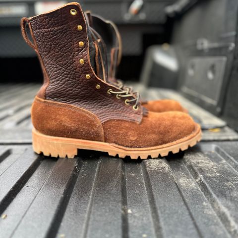 JK Boots O.T. in Bison Roughout & Bison Smooth