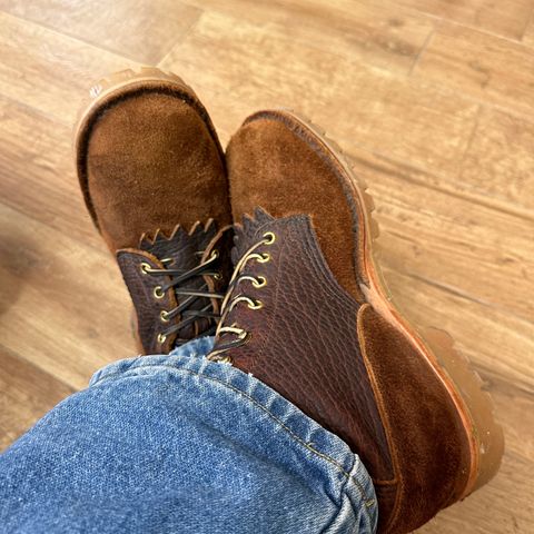 JK Boots O.T. in Bison Roughout & Bison Smooth