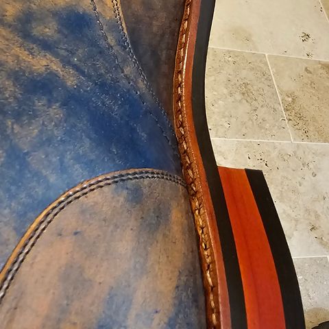BLKBRD Custom Model in Rocado Ultraviolet Marbled Shell Cordovan
