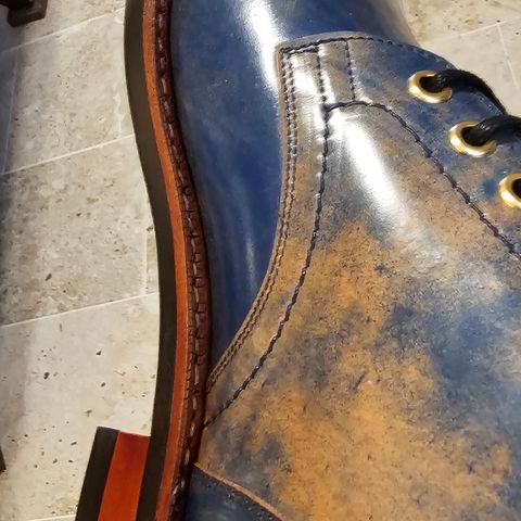 BLKBRD Custom Model in Rocado Ultraviolet Marbled Shell Cordovan