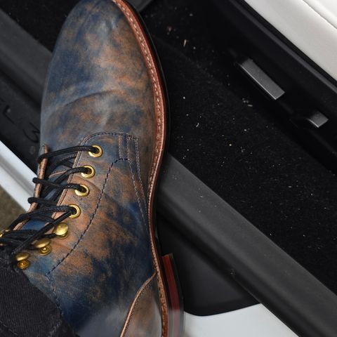 BLKBRD Custom Model in Rocado Ultraviolet Marbled Shell Cordovan