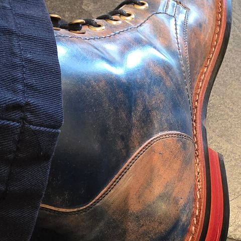 BLKBRD Custom Model in Rocado Ultraviolet Marbled Shell Cordovan