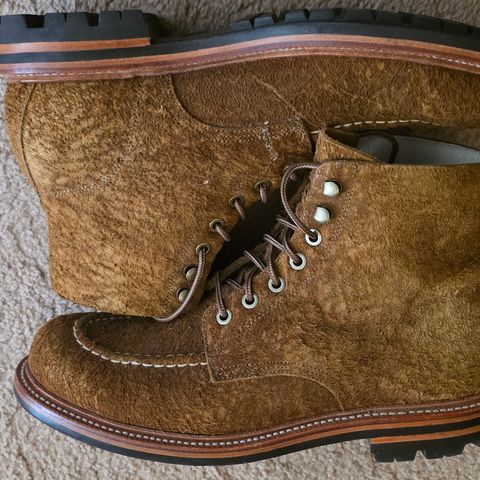 Grant Stone Brass Boot in C.F. Stead Bronze Rough Mohawk