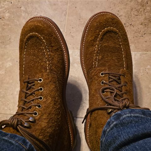 Grant Stone Brass Boot in C.F. Stead Bronze Rough Mohawk