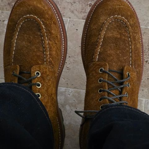 Grant Stone Brass Boot in C.F. Stead Bronze Rough Mohawk