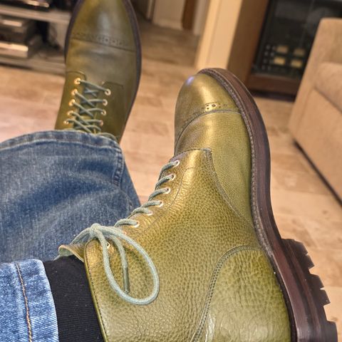 Grant Stone Garrison Boot in Badalassi Carlo Oliva Minerva Box