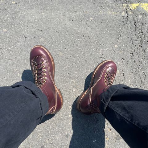 John Lofgren Donkey Puncher Boots in Horween Burgundy Chromexcel