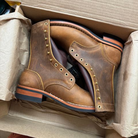 Nicks Officer in Horween Orange Predator