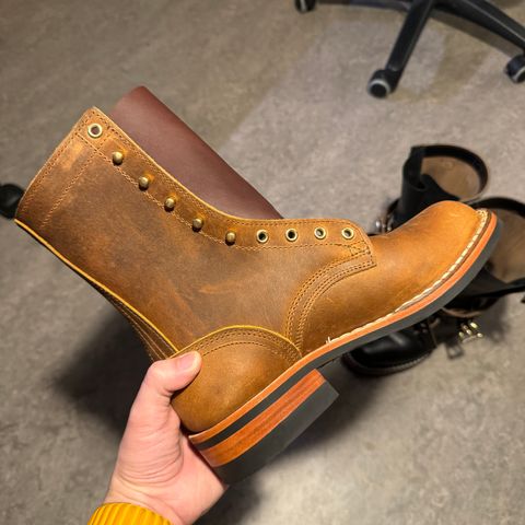 Nicks Officer in Horween Orange Predator