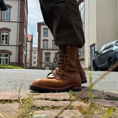 Nicks Officer in Horween Orange Predator