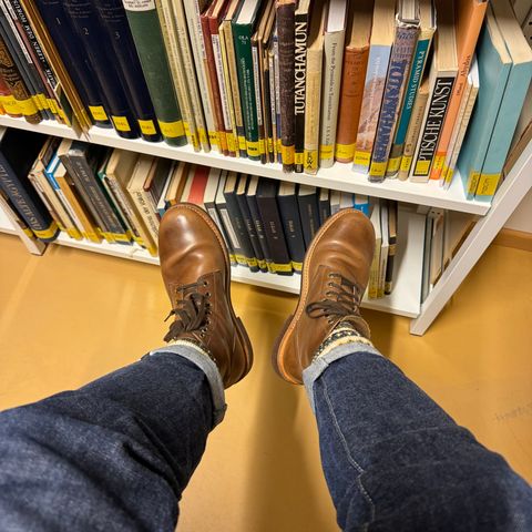 Oak Street Bootmakers Field Boot in Horween Natural Chromexcel