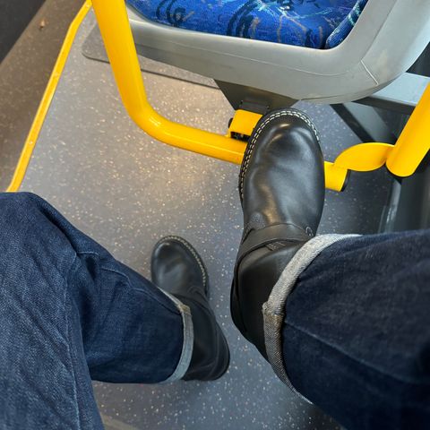 Wesco Boss Engineer Boot in Seidel Black Tie Domain