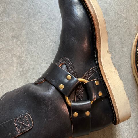 Wesco x the Shop Shorty Mo in Maryam Black Horsehide