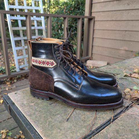 Arno Vishivanka in Maryam 1071 Pull-up Shell Cordovan