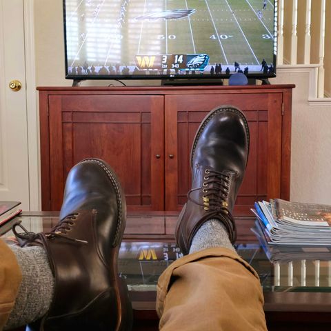 Al's Attire Hand Made Type 1 Service Boot in Horween Brown Chromexcel Horsehide