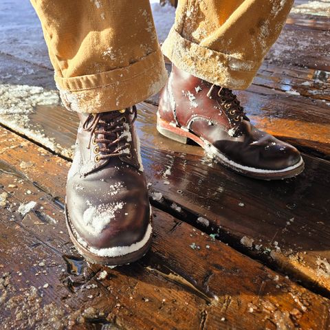 Al's Attire Hand Made Type 1 Service Boot in Horween Brown Chromexcel Horsehide