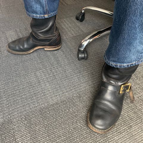 White's x Max Schaaf 4Q Riding Boot in Horween Black Chromexcel