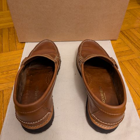 Rancourt & Co. Beefroll Penny Loafers LH in Horween Natural Chromexcel