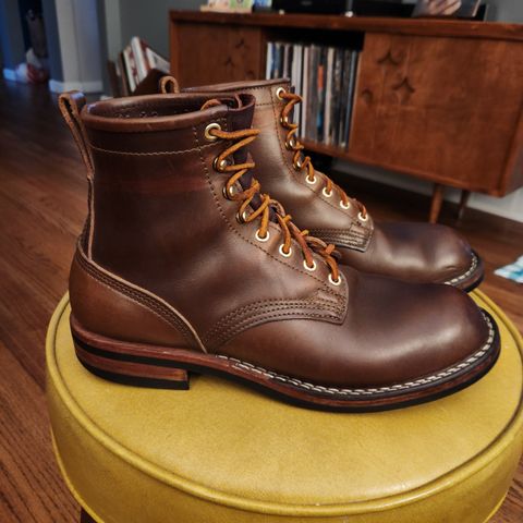 Nicks Falcon in Horween British Tan Chromexcel