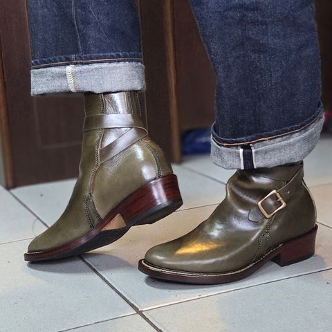 Willie's Handmade Boots Jhodpur in Maryam Olive Horsebutt