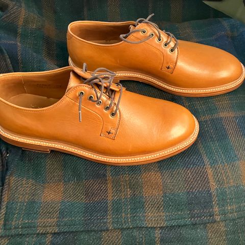 Grant Stone Plain Toe Blucher in Badalassi Carlo Saddle Tan Minerva