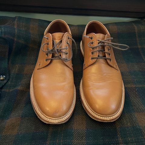 Grant Stone Plain Toe Blucher in Badalassi Carlo Saddle Tan Minerva