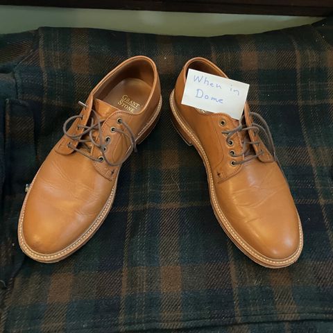 Grant Stone Plain Toe Blucher in Badalassi Carlo Saddle Tan Minerva