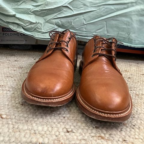 Grant Stone Plain Toe Blucher in Badalassi Carlo Saddle Tan Minerva