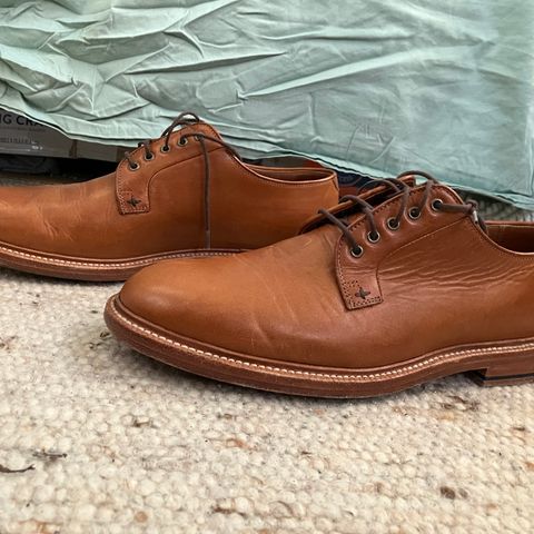 Grant Stone Plain Toe Blucher in Badalassi Carlo Saddle Tan Minerva