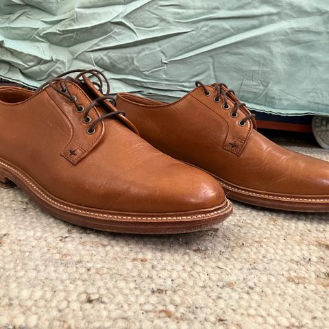 Grant Stone Plain Toe Blucher in Badalassi Carlo Saddle Tan Minerva