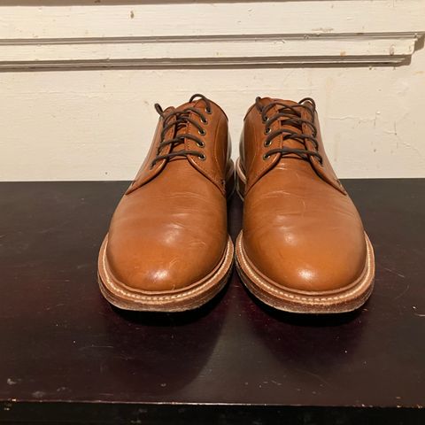 Grant Stone Plain Toe Blucher in Badalassi Carlo Saddle Tan Minerva