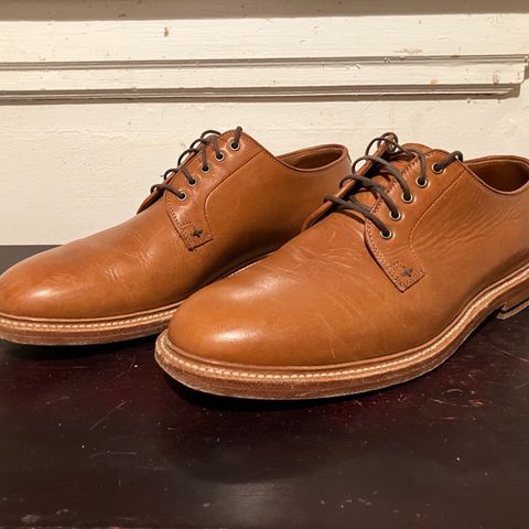 Grant Stone Plain Toe Blucher in Badalassi Carlo Saddle Tan Minerva