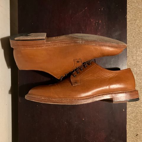 Grant Stone Plain Toe Blucher in Badalassi Carlo Saddle Tan Minerva