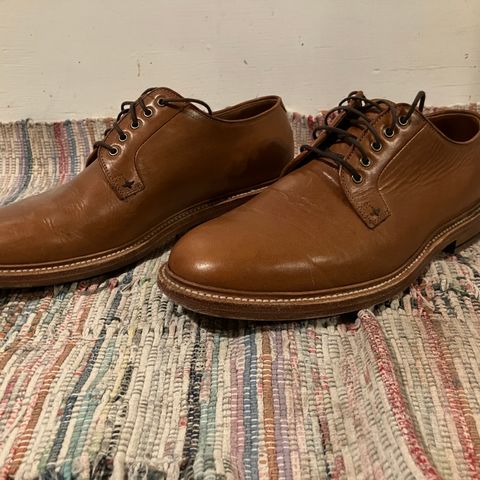 Grant Stone Plain Toe Blucher in Badalassi Carlo Saddle Tan Minerva