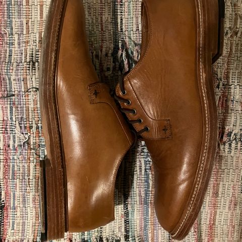 Grant Stone Plain Toe Blucher in Badalassi Carlo Saddle Tan Minerva